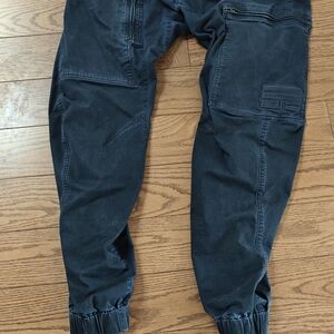 G-Star Navy Powell 3d Tapered Jogger Pants with Cargo Panels